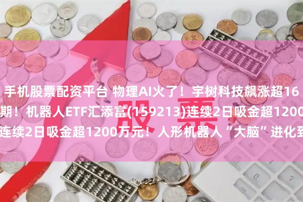 手机股票配资平台 物理AI火了！宇树科技飙涨超16%，GPT-6实测超预期！机器人ETF汇添富(159213)连续2日吸金超1200万元！人形机器人“大脑”进化到哪了？